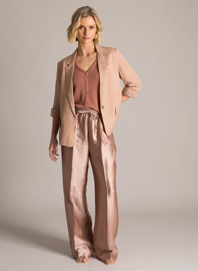 YEST Kristiana Cover ups - Baked Clay - maat 42