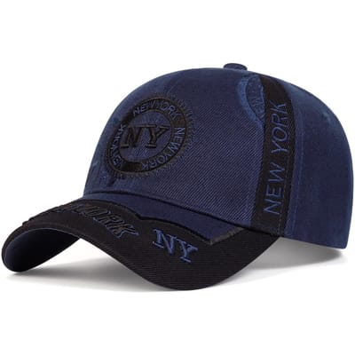 Unisex Baseballpetten met Letterborduurwerk Lente en Herfst Buiten Verstelbaar Casual Petten Zonnehoed blue