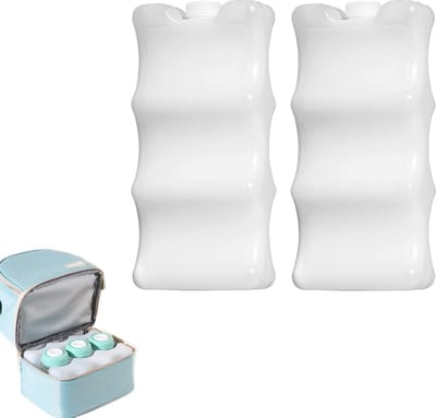 Dailygoods - 2 stuks koelaccu, koeltas en koelbox, koelelementen voor huishouden en vrije tijd, 600 ml, 21 x 10 x 5 cm (blauw)