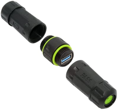 VT Goods - Waterproof USB 3.0 Coupling - Waterdichte Adapter - IP68 - Voor Snelle Dataoverdracht - Betrouwbare Verbinding - Geschikt voor Diversen A...