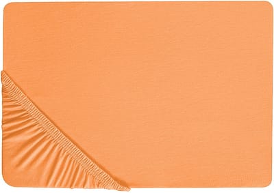 JANBU - Laken - Oranje - 90 x 200 cm - Katoen