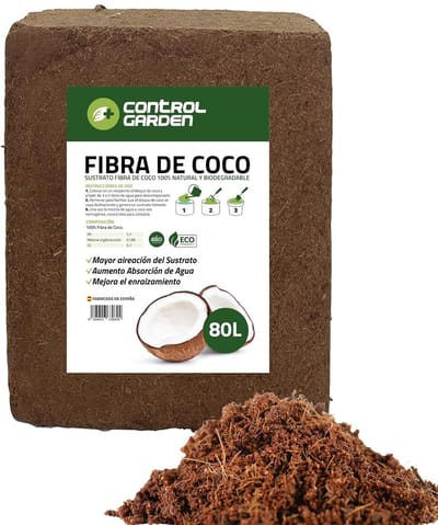 Kokosvezel Substraat - Plantaardige Bodem - Planten Kweken - 100% Natuurlijk - 5 kg 80 L