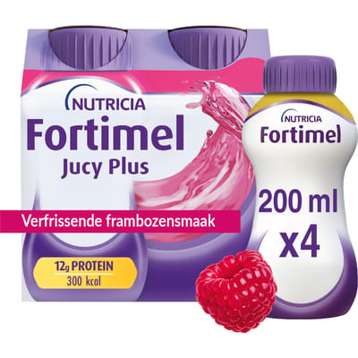 Fortimel Jucy Plus Framboos 4 X 200ml