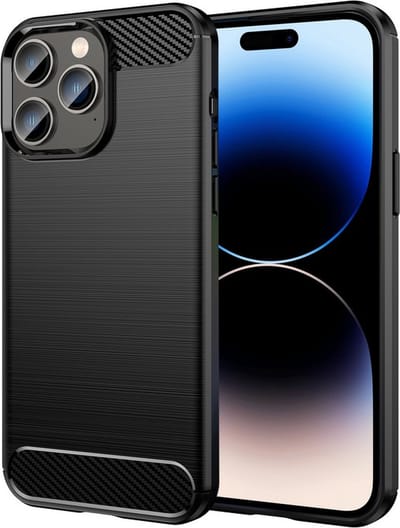 iPhone 11 Hoesje - Carbon Textuur - Zwart TPU - Provium