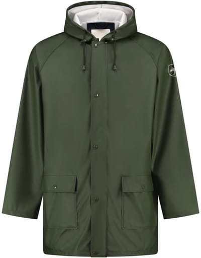 JS Regenjas PU - Army - Maat XS