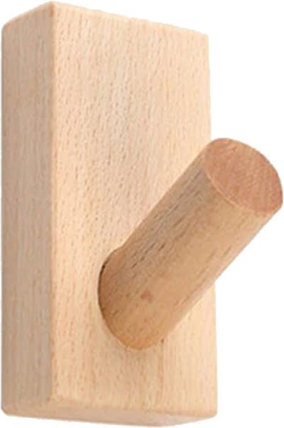 DWIH® - Nordic Design Kapstokhaken - Set van 2 - Beuken - Model "BLIX" - Modern Design