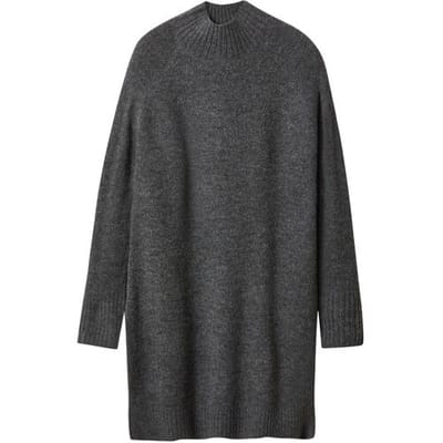 ESMARA Gebreide dames jurk (Grijs, XS (32/34))