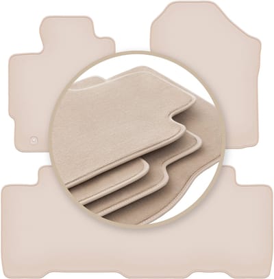 PREMIUM beige vloermatten voor: Toyota Verso-S minivan 2010-2015