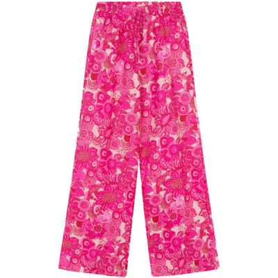 Oilily Philo Wijde Linnen Broek- maat36 Roze Glo