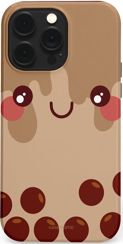 Casetastic Hoesje Geschikt voor Apple iPhone 14 Pro Max Magsafe - Stijlvolle Beschermende Duo-layer Case - Smeltende choco bolletjes