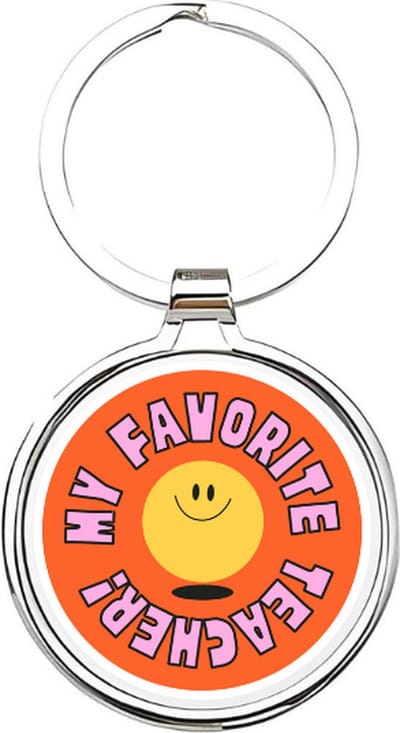 Akyol - my favorite teacher Sleutelhanger - Leraar - de leukste leraar - meesters - leraar - basisschool meester - docent - onderwijzer - basisschool - middelbareschool leraar - afscheidscadeau voor een meester - bedankt meester - 4 x 7,5 CM