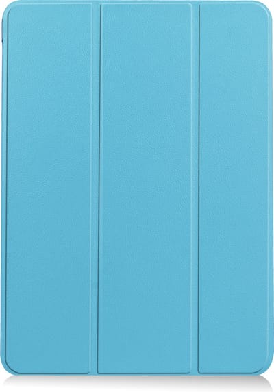 Hoesje - Geschikt voor Apple iPad Air 5 (2022) - 10.9 inch - 5e Generatie - M1 - Dun & Stevig - Trifold Bookcase - Hard Cover Case - Met Uitsparing Geschikt voor Apple Pencil - Hardcover Book - Tablet Hoes - Lichtblauw