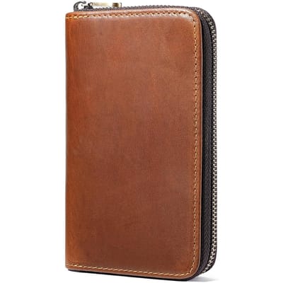 Echt Lederen Rits Etui Multifunctionele Pennen Etui Pennenhouder Organizer Tassen Kantoorbenodigdheden Schoolbenodigdheden