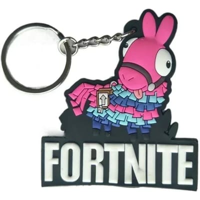 Fortnite PVC Sleutelhanger Schattig Koppel Tas Auto Sleutelhanger Hanger Accessoires Kinder Speelgoed Verjaardag Mooi Cadeau Duurzaam pink