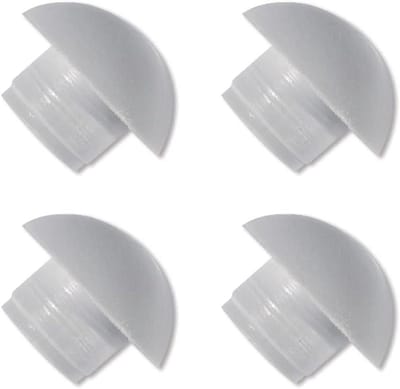 WC buffer set - Toilet buffers - Bescherming toiletbril - Eenvoudige montage - 4 stuks - Grijs