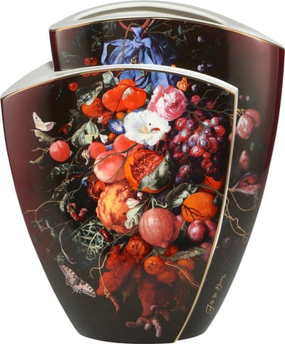 Goebel - Jan Davidsz de Heem | Vaas Bloemen en Fruit 43 | Porselein - 43cm - Limited Edition - met echt goud