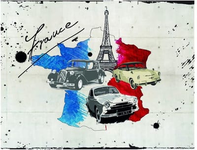 Fotobehang - Admirer of cars (France).