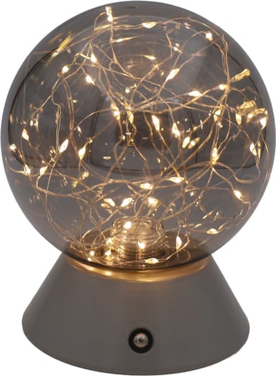 Luxus Europe - Tafellamp Touch Mila Zilver - Draadloze LED Tafellamp Binnen - USB-C Oplaadbaar - Touchbediening - Dimbaar - 3 Lichtkleuren