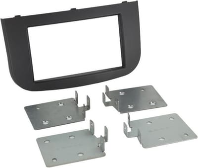 2-DIN Paneel geschikt voor Mitsubishi Colt (Z30/Z30G/Z3V Facelift) 2008-2012 | Kleur: Zwart