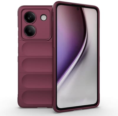 Coverup Hoesje - Geschikt voor Xiaomi Poco M7 Pro 5G Hoesje - Coverup Hands-On Rugged Back Cover - Bordeaux