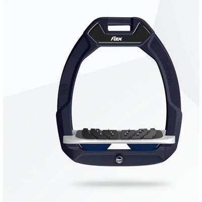 Veiligheidsstrijklappen Paardrijden Ingebogen Ultra Grip Blauw/Grijs/Marine Flex-On Safe-On