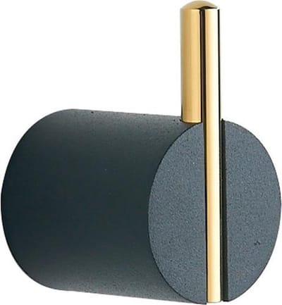 VDN Stainless Handdoekhaakje - Matzwart/Goud - Vaatdoekhouder - Haakjes handdoek - Wandhaak - Ophanghaakje