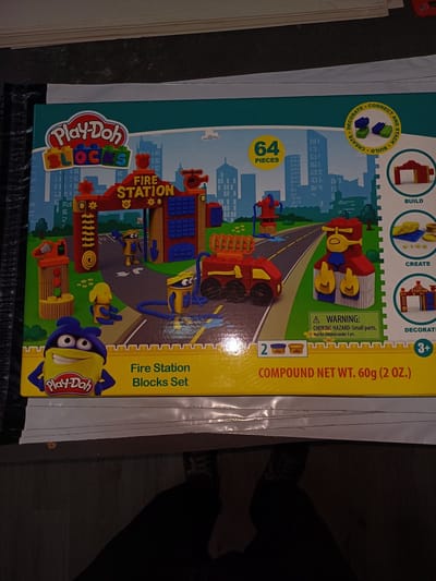 play doh blocks 64 delige set brandweer