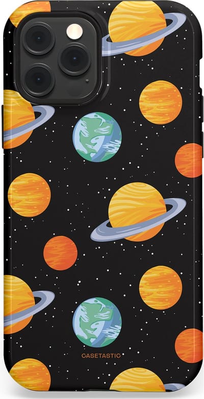 Casetastic Hoesje Geschikt voor Apple iPhone 12/12 Pro Magsafe - Stijlvolle Beschermende Duo-layer Case - Universum reis