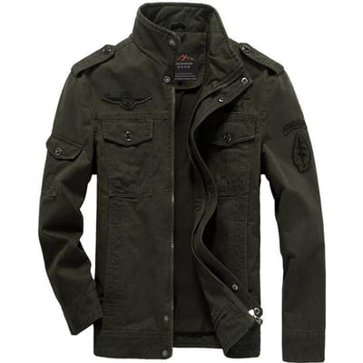 Herfst en winter militaire jas herenversie Duitse gewassen katoen verdikte jas 3XL black