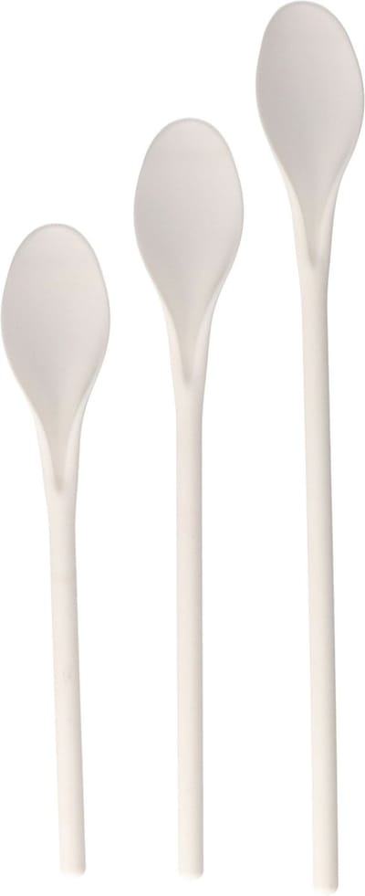 Alessandro Keukengerei spatels/lepels set - 34/29/25 cm - kunststof - 3-delig - roerlepels/bak spatels