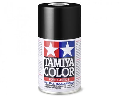 Tamiya Hobbyverf Acrylverf - TS-40 Metallic Black - Gloss - Acryl Spray - Verf spuitbus - 100 ml