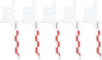 Cosensi- Gipsplaten Gatzaag 5 Stuks - Reciprozaagblad 63,7 x 1,5 x 6 mm - Compatibel met Milwaukee - Snijden van Gipsplaten - Voorboren van Gaten - Consistente Snijresultaten - Zaagblad
