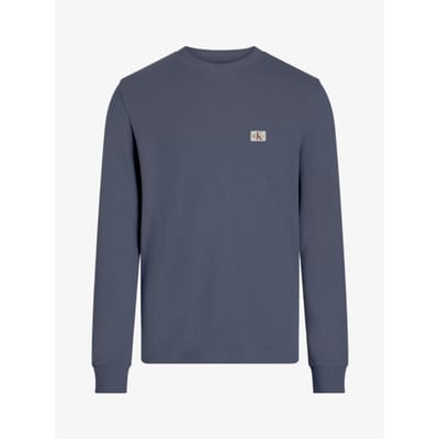 Calvin Klein Heren wafel shirt woven label