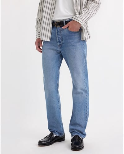 Levi’s 501 Broek Regular Fit Mid Blauw - Maat W 32 - L 30 - Heren - Jeans
