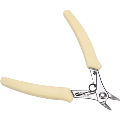 107F1 Mini Elektronische Diagonale Tang Kabel Zijsnijtang Draadknipper Handgereedschap SP23 beige