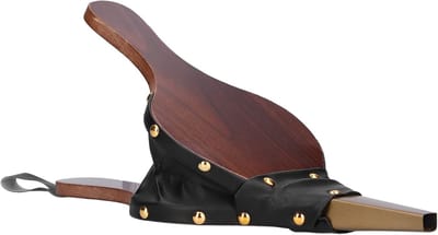 Haard Balg - Houtblazer Vuurbestrijding - Vuur Aanmaken - Hitte-synthetisch Leer - 30 x 13 cm - Bruin