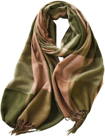 Lange Kasjmier Acryl Sjaal - Groen - Dames - Winter Warmte - Dagelijks Gebruik - Mode Accessoire - Kerstcadeau