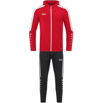 Jako Power Polyesterpak Met Kap Kinderen - Rood | Maat: 140