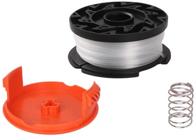 Golden crown - Grastrimmer spoel - Reservespoel en draad - Duurzame kwaliteit - Oranje - Trimmer draadspoel - Geschikt voor Black Decker grastrimmer
