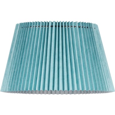 Home Sweet Home - Papieren Gevouwen Lampenkap - Conisch - Blauw - ø40 x 24 cm - E27 fitting - Voor Staande Lamp - Ontworpen voor woonkamer en