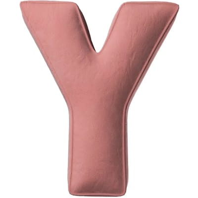 Kussen letter y Yellow Tipi Posh Velvet
