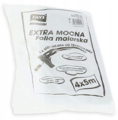 Ravi extra sterke beschermfolie, maat 400 x 500 cm. met 1 stuks, Multi Colour, One