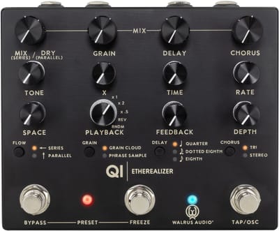 Walrus Audio Qi Etherealizer - Multi-effect met chorus, delay en reverb - Zwart
