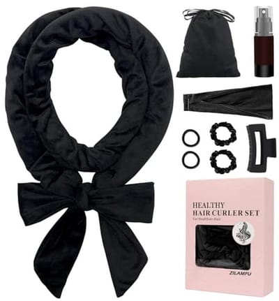 Hitteloze Hoofdband voor Krullen - 70 Inch Lange Velours Krultang voor Vrouwen en Meisjes