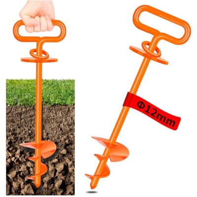 Grondanker voor honden - Stevige hondenanker tot 220 lbs voor tuin, strand en gazon