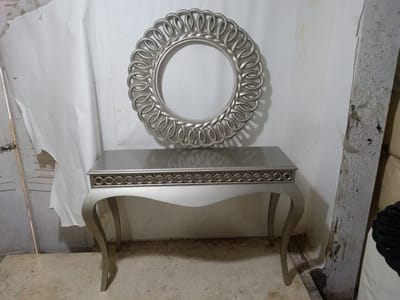 Ronde spiegel console stardust