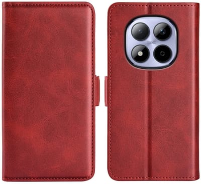 MobyDefend Hoesje - Geschikt voor Xiaomi Redmi Note 15 Pro 4G - Luxe Wallet Book Case (Sluiting Zijkant) - Rood