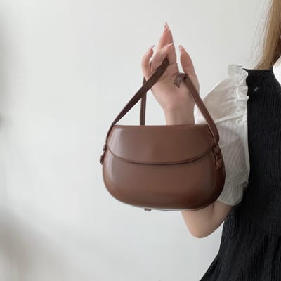 Effen Kleur Zadel Tas voor Dames In Zomer Trendy Niche Retro Schoudertas Mini Tas Crossbody Mobiele Telefoon Tas voor Dames Small gray