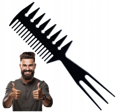 Dubbelzijdige Heren Kam voor Textureren en Stylen van Haar - Heren Haaraccessoires - Ideaal voor Korte en Lange Haarstijlen