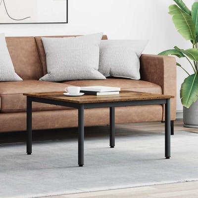 vidaXL - Salontafel - Oudhout - 80 - x - 80 - x - 45 - cm - Bewerkt - hout